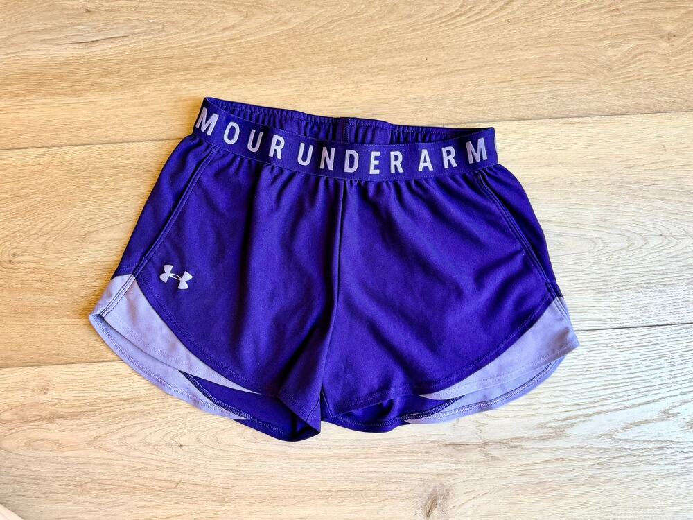 Under Armour Play Up 3.0 Purple Athletic Shorts